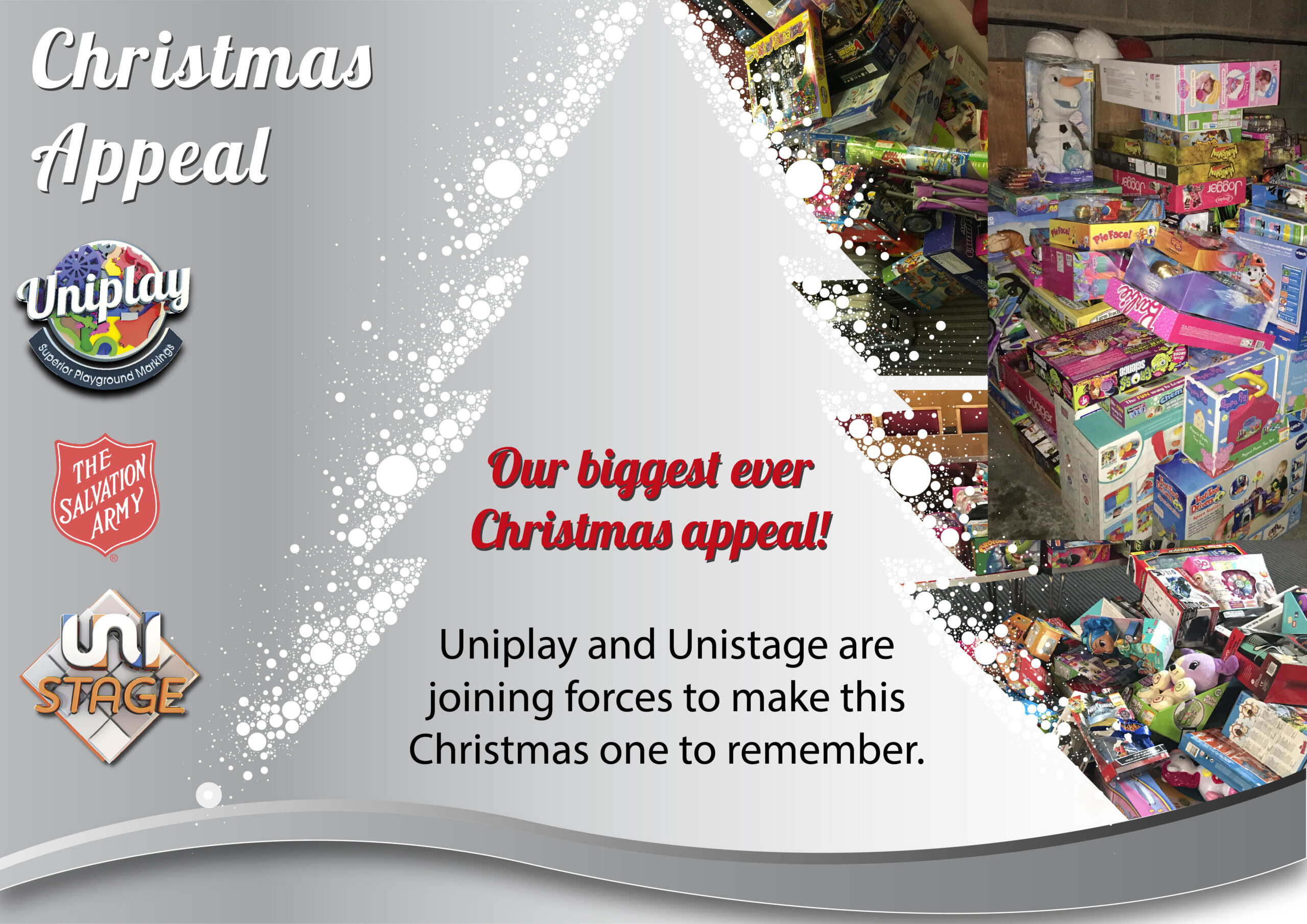 Joining forces to make this Christmas merry - Portable Staging | Modular Stages | Unistage Ltd